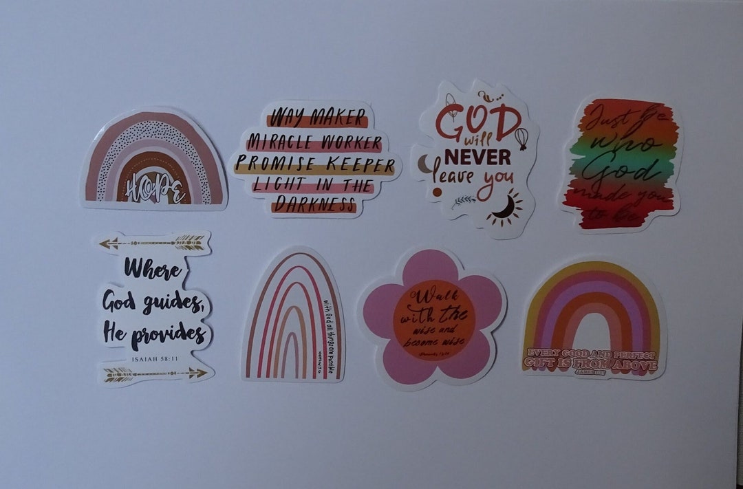 Hope Sticker Pack | Waymaker Sticker | Set of 8 Inspirational Stickers ...