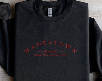 Hadestown Embroidered Crewneck, Musical Theatre Embroidered Sweater, Broadway Play Unisex Crewneck Sweatshirt