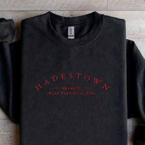 Hadestown Embroidered Crewneck, Musical Theatre Embroidered Sweater, Broadway Play Unisex Crewneck Sweatshirt