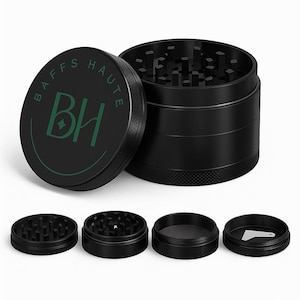 BHHOME Premium 4-Layer 3-Inch 75mm Herbal Grinder - High-Quality Alloy  For Herb