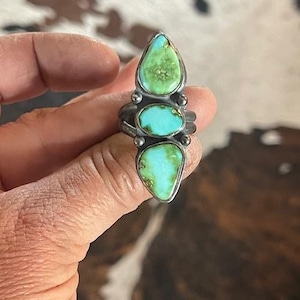 Sonoran Gold Turquoise & Sterling Silver adjustable ring