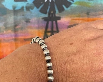 7mm, Sterling Silver Desert Pearl Bracelets