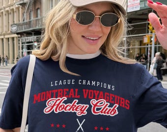 Montreal Voyageurs Hockey Club T-Shirt | Bella Canvas Soft Tee, Beheiztes Hollander 24
