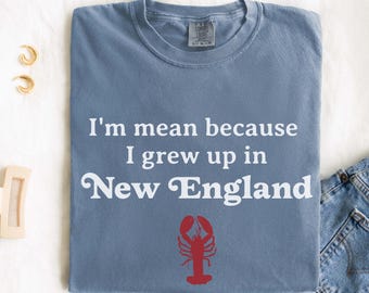 Camiseta "Sou Malvado Porque Cresci na Nova Inglaterra": Camiseta Comfort Colors