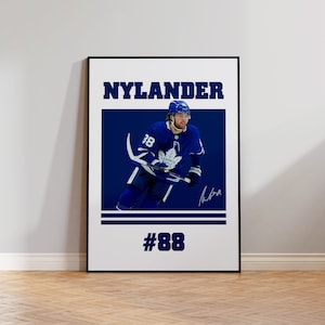 William Nylander Poster, Toronto Ahornblätter Geschenk, NHL Poster, William Nylander Geschenk, Sport Geschenk, Hockey Prints, Hockey Poster, NHL Wandkunst