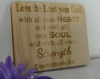 Inspiration Wooden Magnets | Choose Your Bible Verse | Laser Engraved