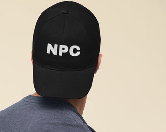 NPC Embroidered Dad Hat, Funny Gamer Dad Hat, Women's Hat, Gamer Gift