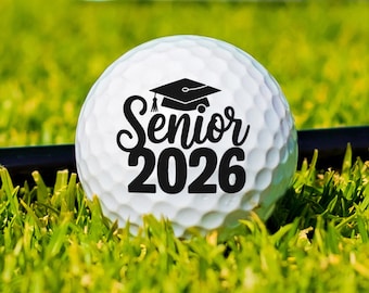 Cap Senior 2026 Golf Ball, Heartfelt Graduation Gift for Student Golfers