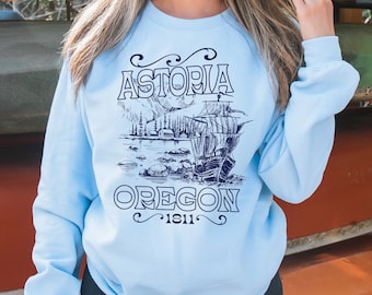 Vacation Astoria Oregon Unisex Crewneck Sweatshirt