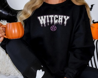 Drippy Witchy Unisex Crewneck Sweatshirt