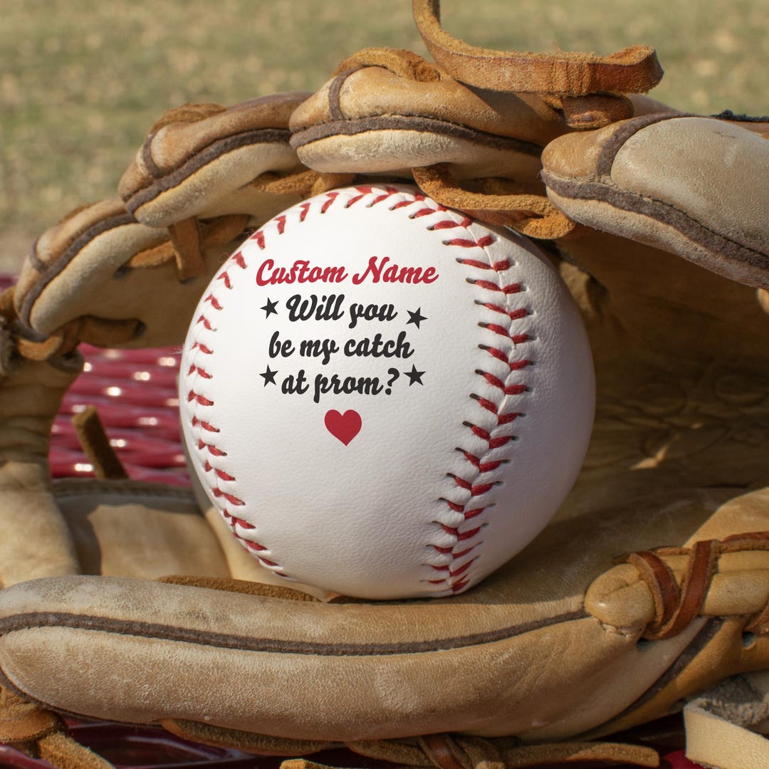 Custom Name Catch to Prom Baseball Ball, Promposal for High School ...