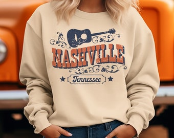 Vacation Nashville Tennessee Unisex Crewneck Sweatshirt, Nashville Sweatshirt, Graphic Crewneck, Nashville Tennessee Gift