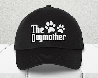The Dogmother Embroidered Dad Hat, Funny Godfather Style Cap For Dog Lovers, Cute Sassy Movie Gift For Dog Mom Era