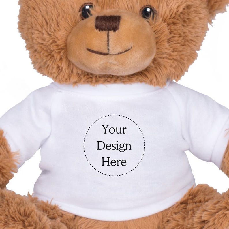 Personalized Logo Design Stuffed Bear, Custom Image Photo Logo Teddy ...