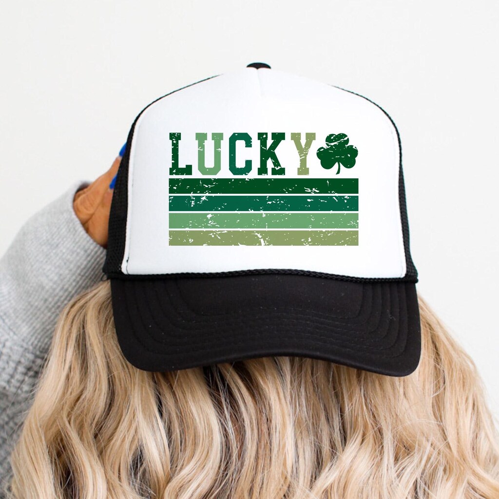 Lucky Brand Cappellino Baseball Trucker Unisex 'Born In America' - Taglia Unica, Snapback Regolabile, Rete Traspirante