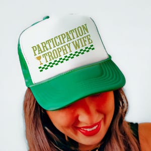 Participation Trophy Wife Trucker Cap, Cute Women&#39;s Trucker Hat, Trendy Hat, Funny Trucker Hat