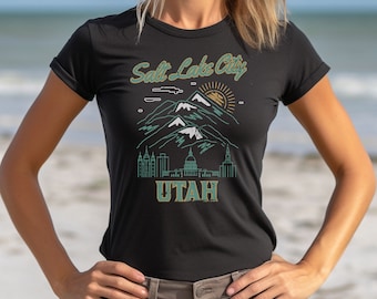 Vacation Salt Lake City Utah Unisex Graphic Shirt, Cute Salt Lake City Shirt, Graphic Tee, Salt Lake City Tee, Utah Shirt