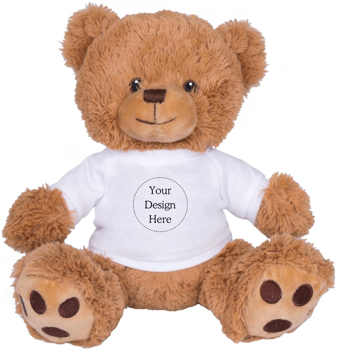 Personalized Logo Design Stuffed Bear, Custom Image Photo Logo Teddy ...