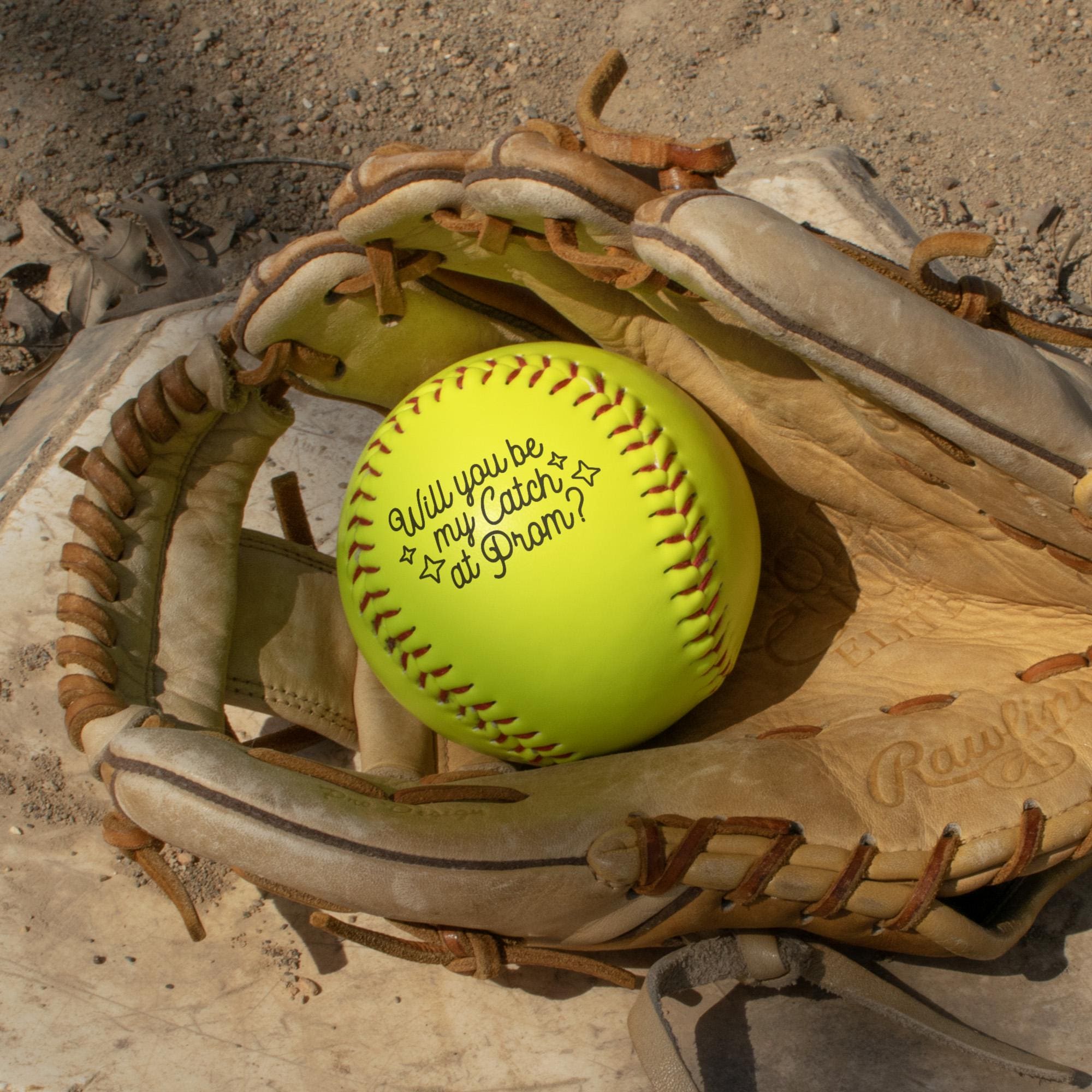 Will You Be My Catch at Prom? Softball Ball | Softball Promposal - Etsy