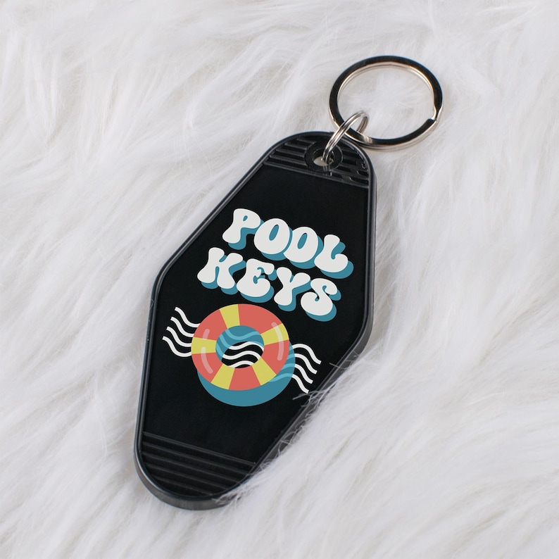Pool Keys Motel Keychain, Cute Retro Style Keychain Gift, Housewarming ...