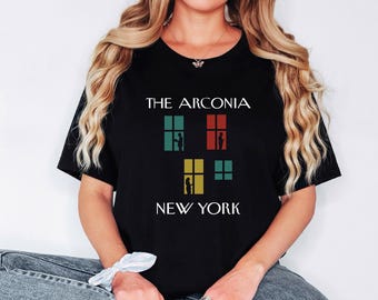 The Arconia New York City Unisex Graphic Shirt, Murder Mystery True Crime Fan Graphic Tee