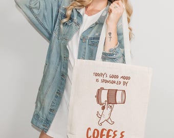 Coffee and Friends Canvas Tote Bag | Eco-friendly Gift - Etsy