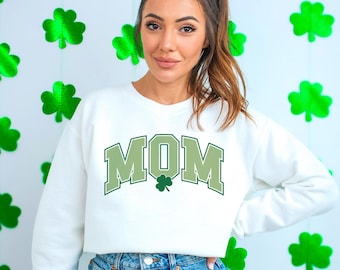 St. Patrick's Day Mom Unisex Crewneck Sweatshirt
