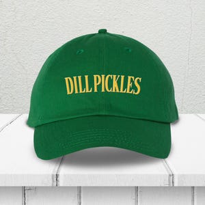 Dill Pickles Embroidered Dad Hat, Funny Foodie Baseball Cap, Foodie Hat, Funny Gift for Bestie, Trendy Soft Girl Hat