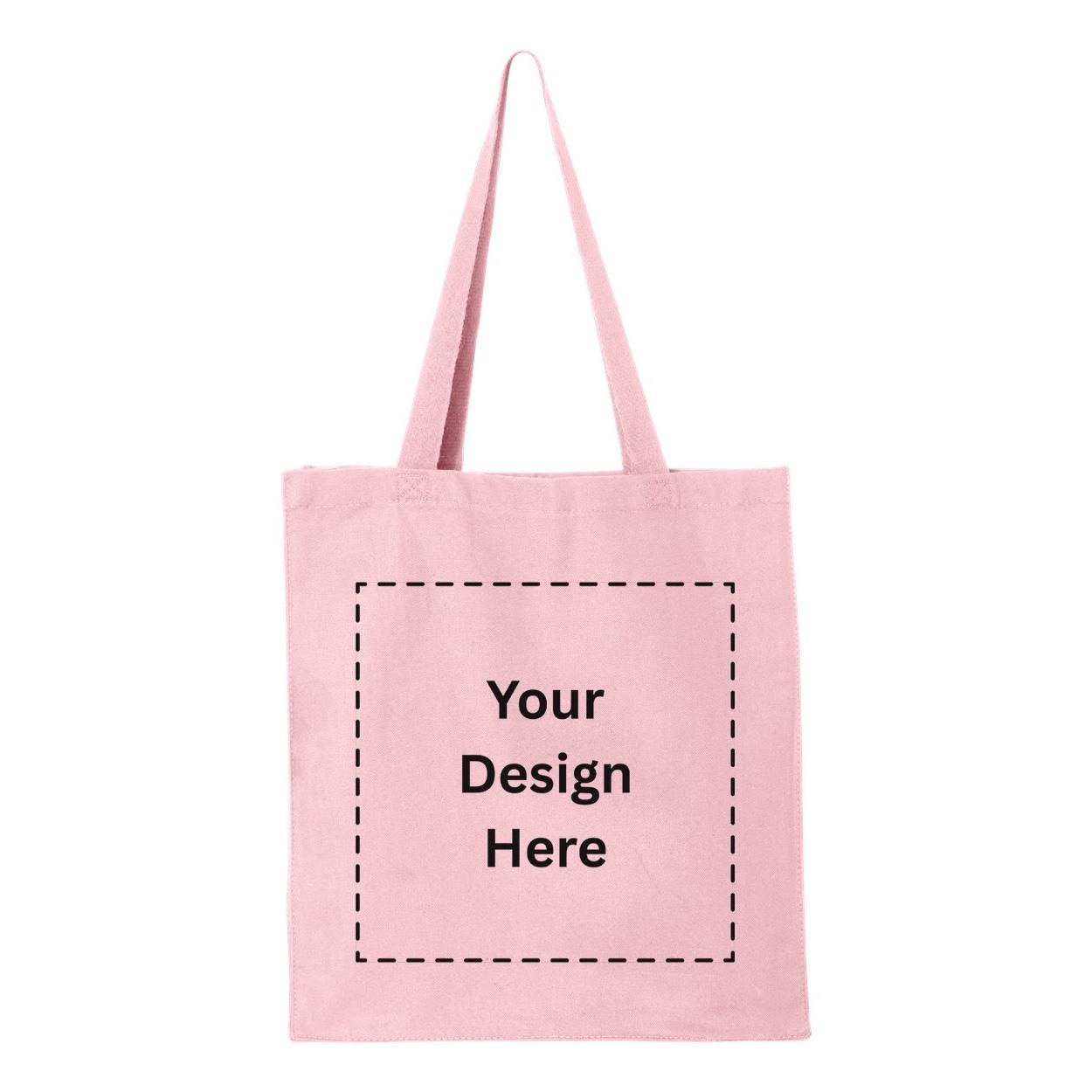 Your Custom Logo Design Upload Canvas Tote Bag | Personalized Canvas ...