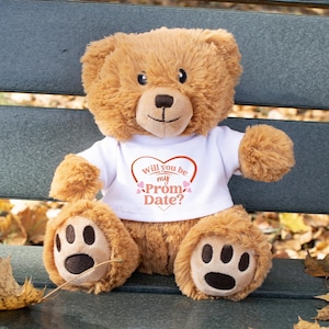 Will You Be My Prom Date Stuffed Bear, Cute Prom Gift Present Stuffed Animal, Prom Bear, Ask Her To Prom Gift