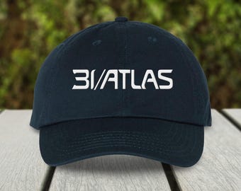 Futuristic 3i Atlas Embroidered Dad Hat: Nerdy Hat for Space Lovers