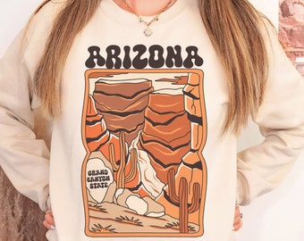 Vintage Arizona Unisex Crewneck Sweatshirt, Arizona Sweatshirt, Graphic Crewneck, Arizona Gift