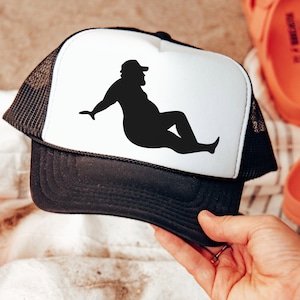 Gorra de camionero divertida y sexy de hombre gordo, bonita gorra de camionero para mujer, con diseño de guardabarros, atrevida y divertida.