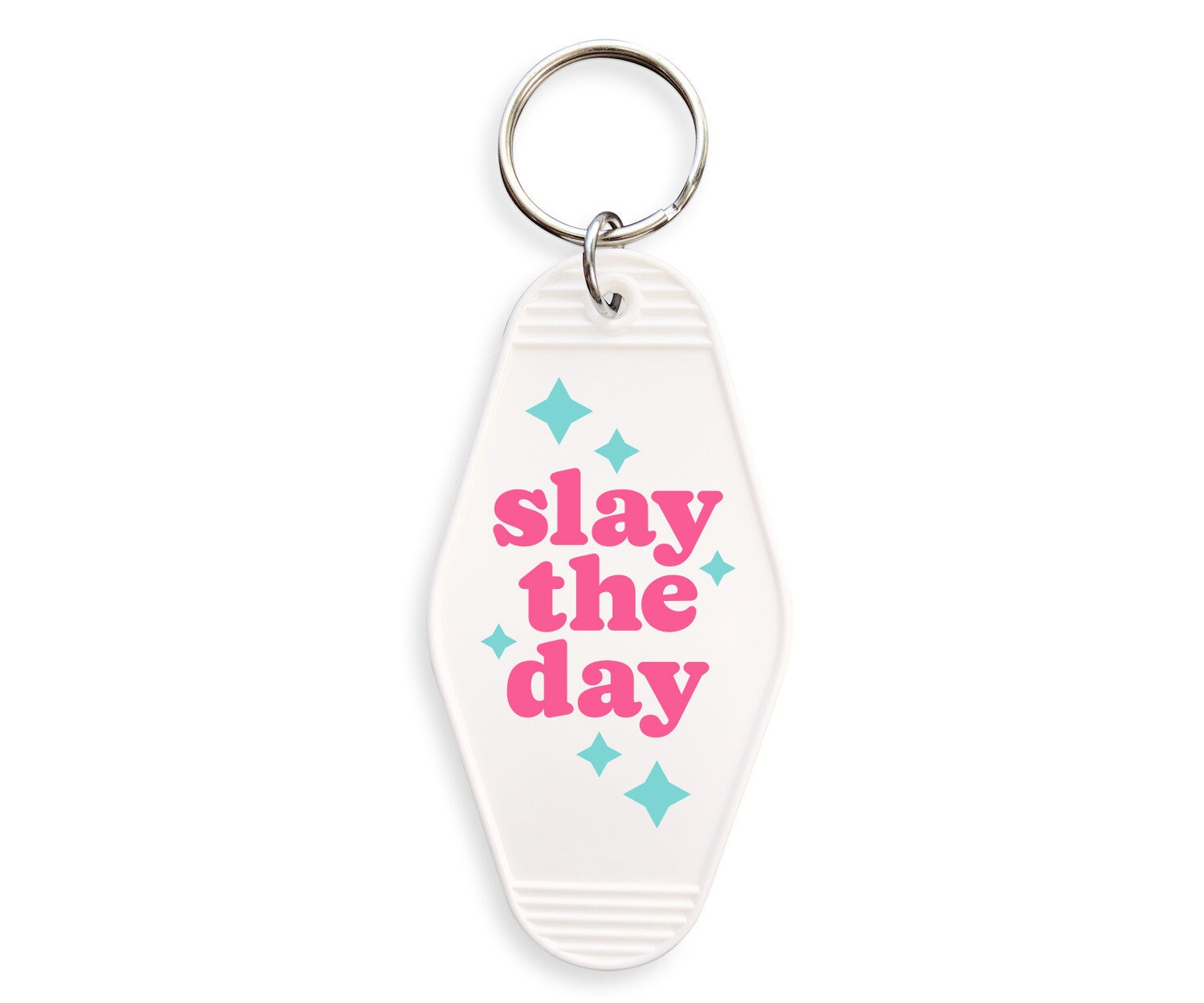 shopwinnieandme Slay The Day Motivational Keychain