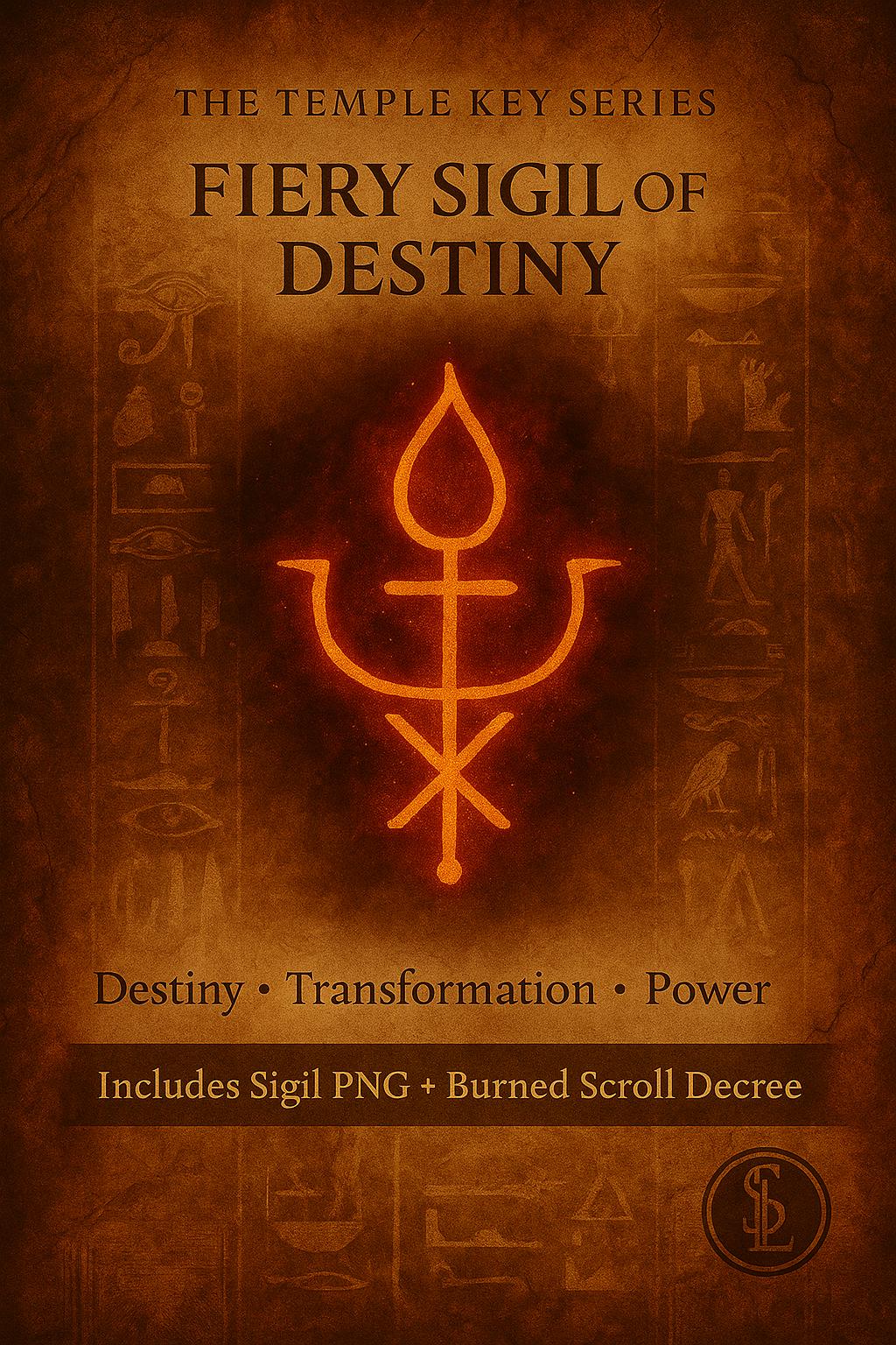 Fiery Sigil of Destiny | Temple Key Series | Activation Scroll +