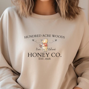 Sudadera Winnie The Pooh, Pooh clásico, Vintage Hundred Acre Woods Honey, Honey Pot, Disney World, Camisa clásica de oso Pooh