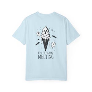 Im Freakin Melting Summer Ghost Ice Cream T-shirt, Fun Halloween Tee, Melting Ice Cream ghost Shirt, Unisex Graphic, Summerween
