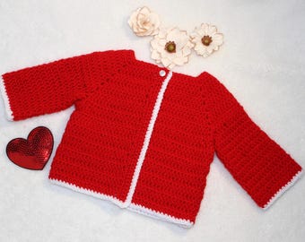 Soft unisex holiday baby sweater