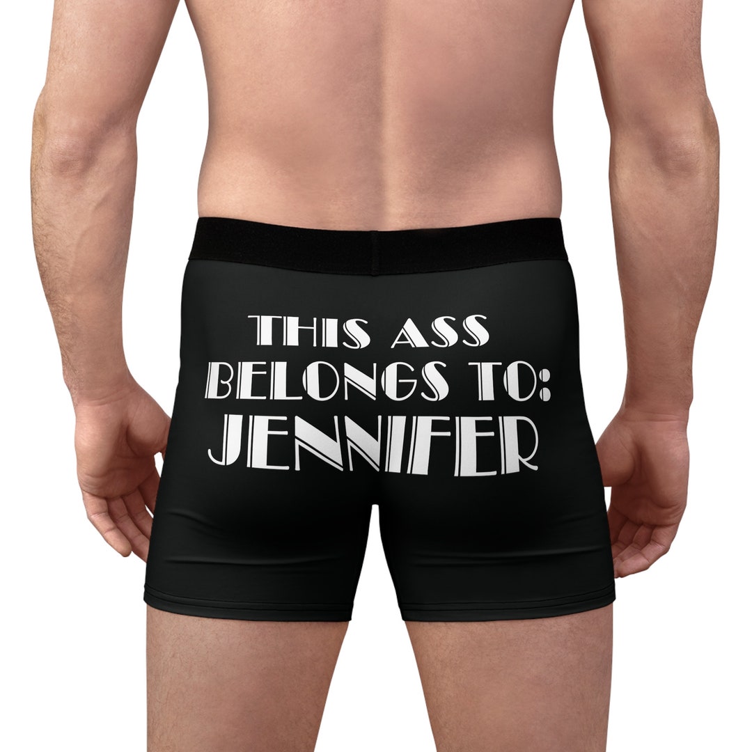 Custom Personalized Men's Boxer Briefs - Upload Photo - Funny/ Valentines Gift Idea For Men, Boyfriend, Husband - Now You Will Always Think Of Me When You Take Off Your Boxer! Love you!