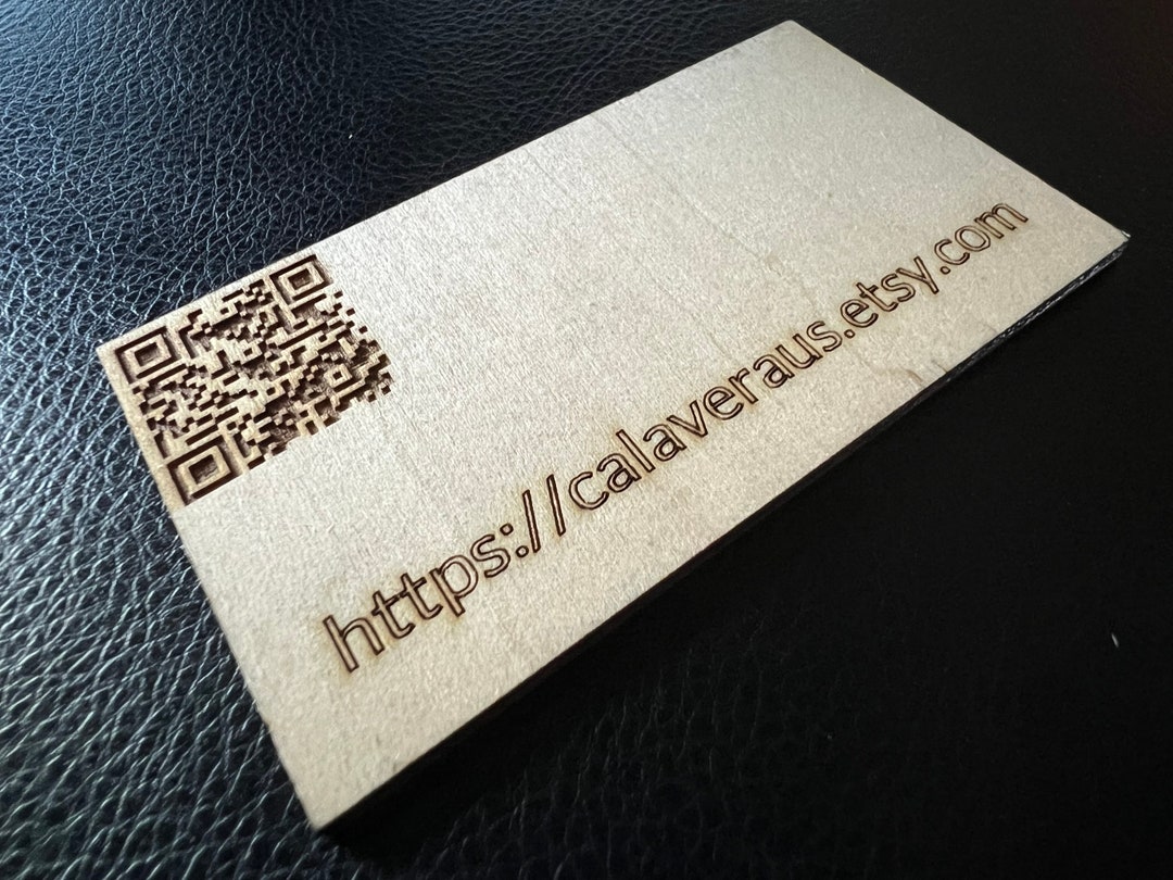 3mm Birch Plywood Business Cards Etsy