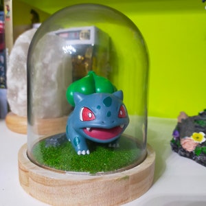 Resin Art - Bulbasaur - Cloche Vetro