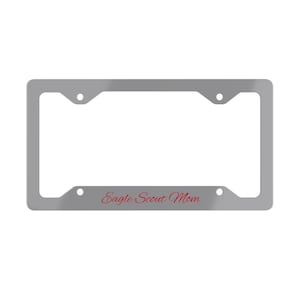 Quadro de matrícula de metal Eagle Scout Mom Quadro de licença, quadro de matrícula de metal