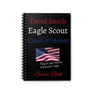 Eagle Scout Court of Honor Guest Book, Eagle Court of Honor Guest sign in book, Eagle Scout Gift