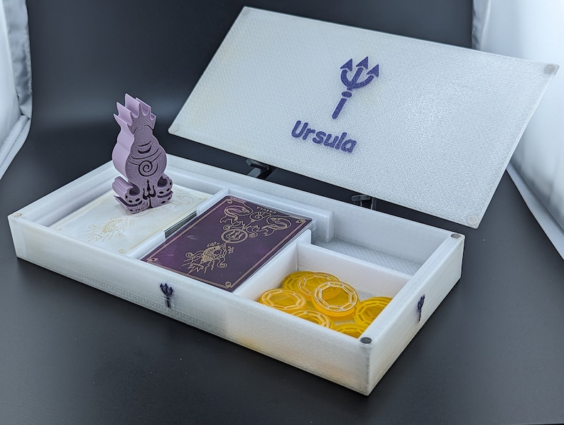 Ursula box and Marker with A type tokens.
"Almost complete" does not include acrylic tokens.
Game shown for demonstration purposes only, listing does not include a copy of the game.