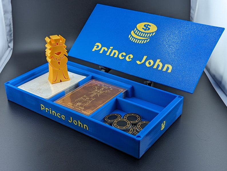 Prince John box and Marker. shown with base game tokens.
"Almost complete" does not include acrylic tokens.
Game shown for demonstration purposes only, listing does not include a copy of the game.