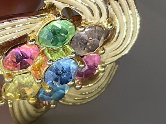 Vintage (1990’s) Multi-Colored Gems Sarah Coventr… - image 7