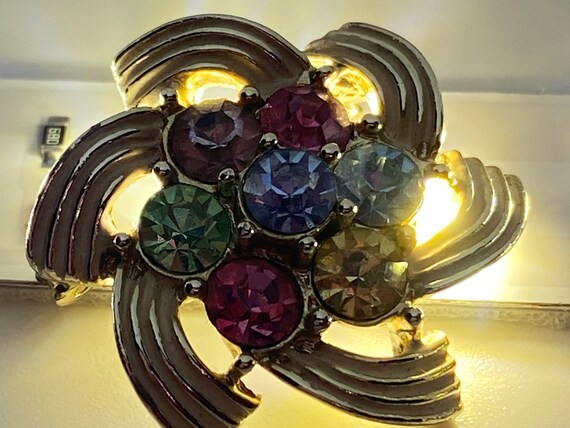 Vintage (1990’s) Multi-Colored Gems Sarah Coventr… - image 3