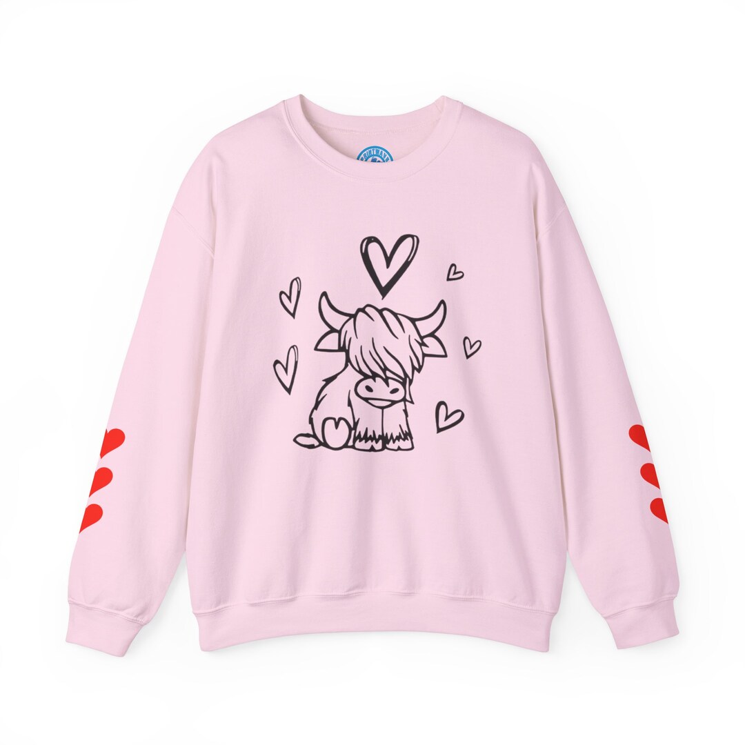 Vache Blanche Des Highlands Avec Chapeau De Père Noël · Creative Fabrica