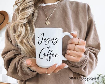 Inspirational Coffee Mug: Handwritten Motivational Quote, 15 oz