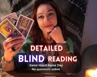 Blind Tarot Reading Without Questions, Blind Reading, Psychic Reading with Tarot Cards, Detailed Blind Tarot Reading, Spiritual Advice